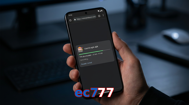 Main screen of Ec777 apk page for PK players